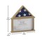 Flash Furniture Quincy Flag and Certificate Display Case, Solid Pine Wood Flag Shadow Box, Weathered Wood Finish HMHD-22M192Y-WEATH-GG - alternate 9
